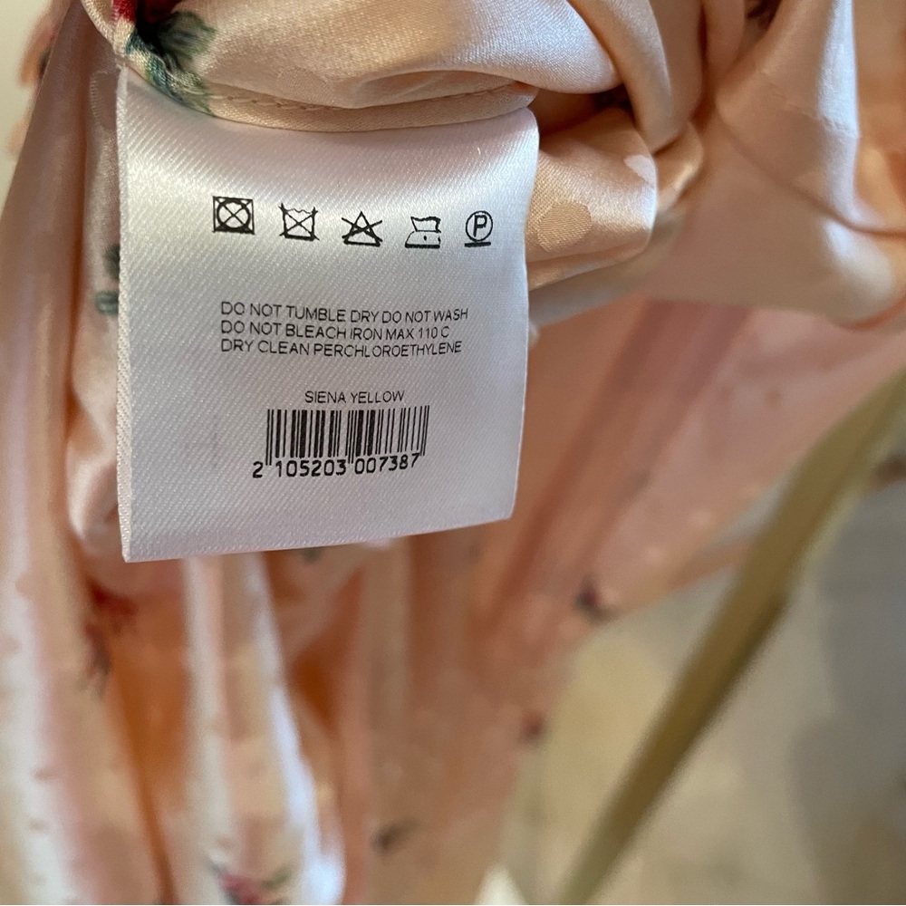 Magda Butrym Blush Floral Long Sleeve Dress Size 6 US / 38 FR - Picture 5 of 5